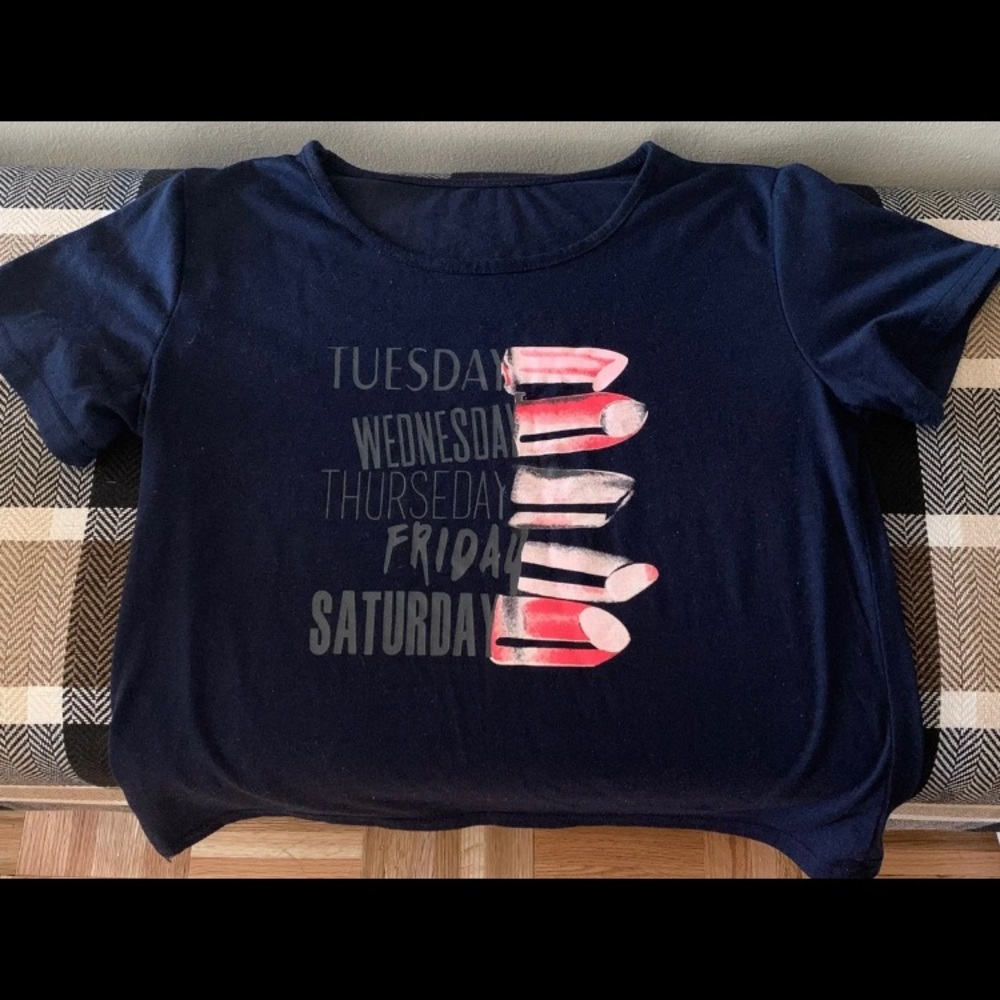 Dark Blue Graphic T-Shirt